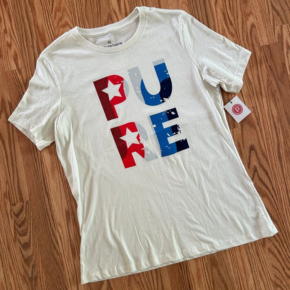 Sz M - NWT Pure Barre 4th of July T-shirt